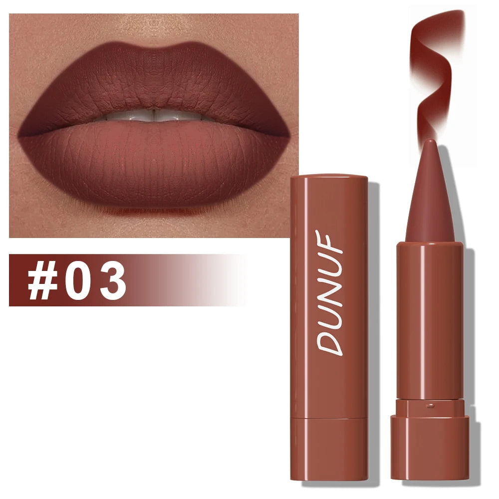 Crayon Contour Lèvres Dégradé Mat Velouté - Application Douce Rouge à Lèvres Lèvres Définies Élégantes