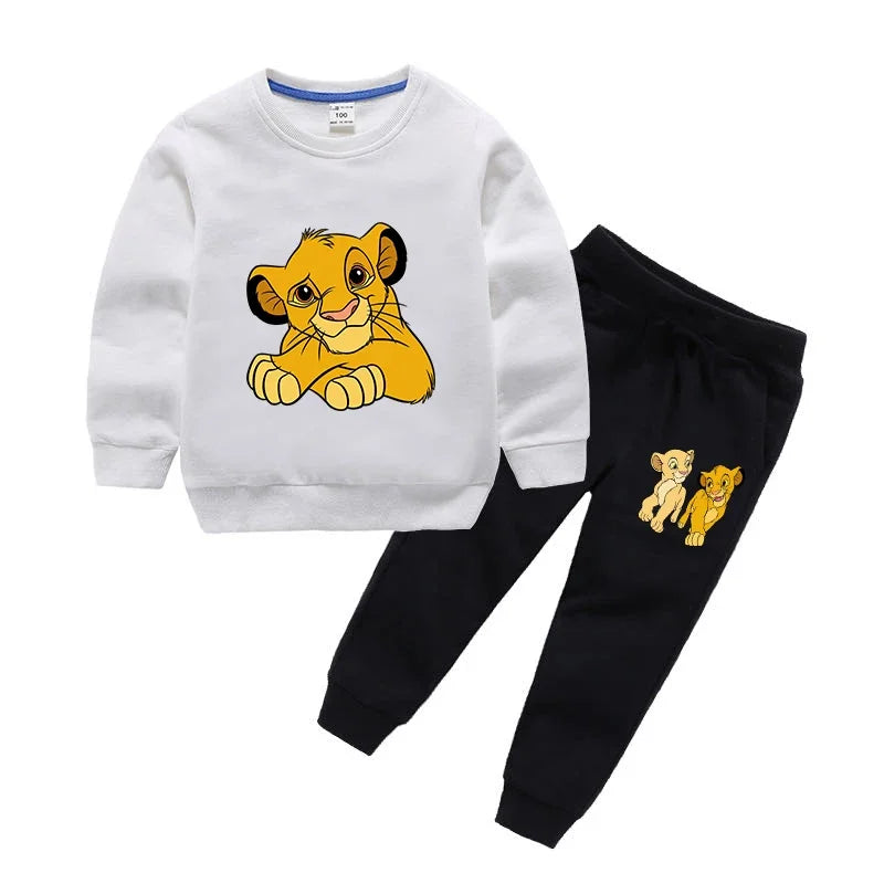Ensemble 2 Pièces Garçon Le Roi Lion - Sweat + Pantalon Survêtement - Automne Sport