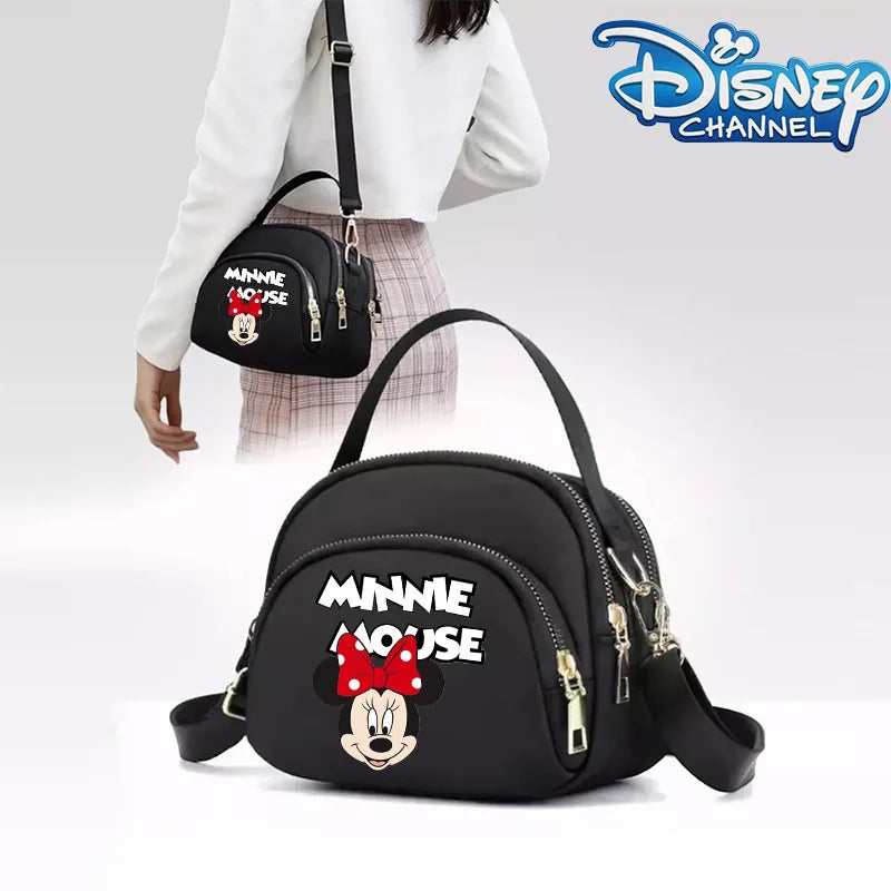 Sac à Bandoulière Disney Mickey Mouse fille- Grand Sac Cartoon Imprimé Crossbody Capacité