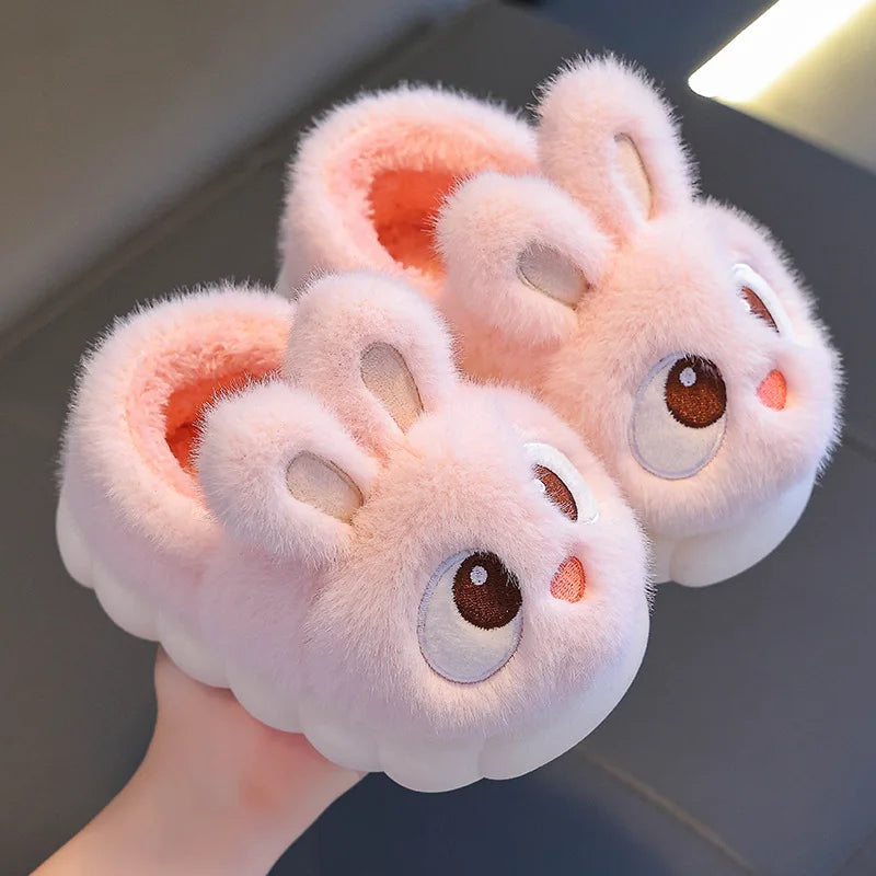 Chaussons Lapin Enfant Fourrés Hiver