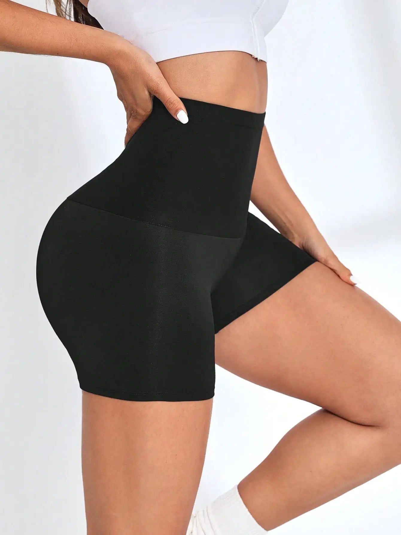Short Sauna Taille Haute Femme - Fitness Respirant