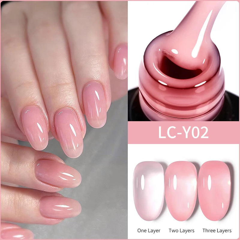 Gel Extension Ongles Paillettes LILYCUTE 15ml - Vernis Semi-Permanent UV Construction Nail Art