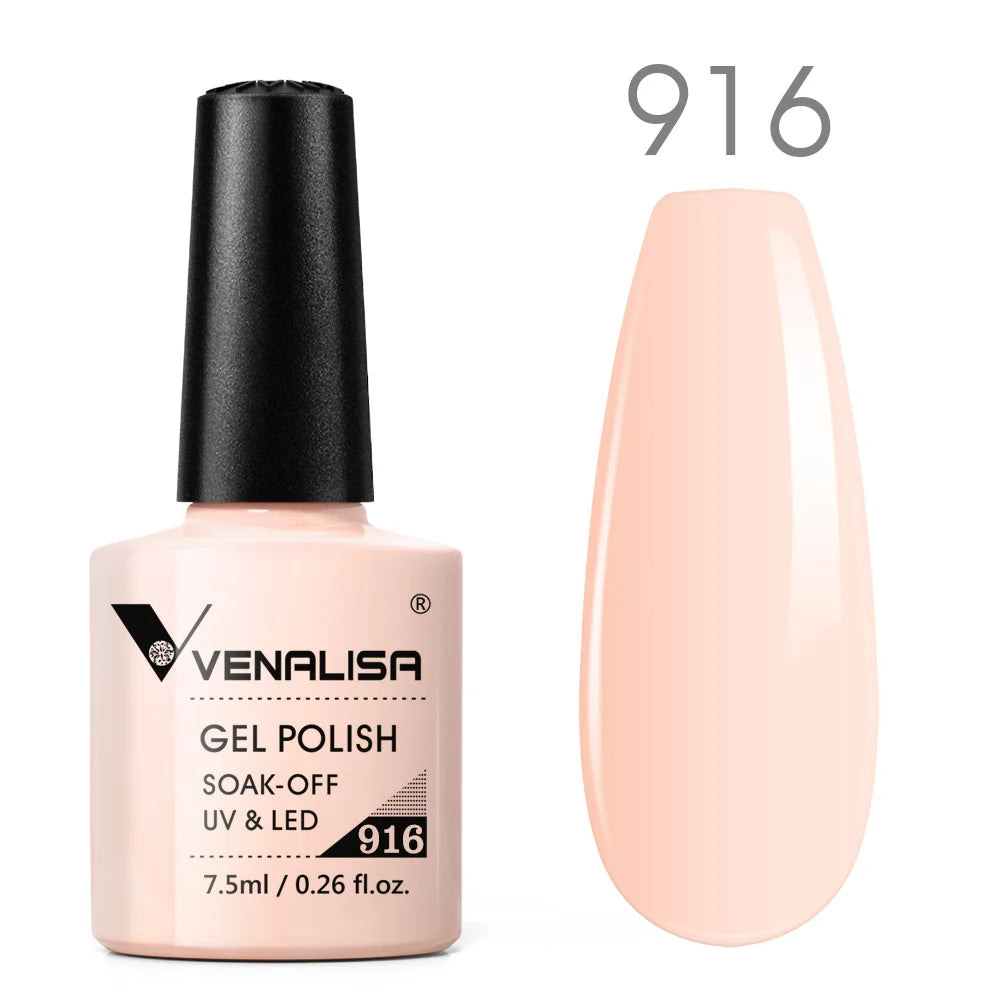 Vernis Gel Ongles Paillettes Réfléchissantes VENALISA - Néon Couverture Complète UV Manucure Nail Art