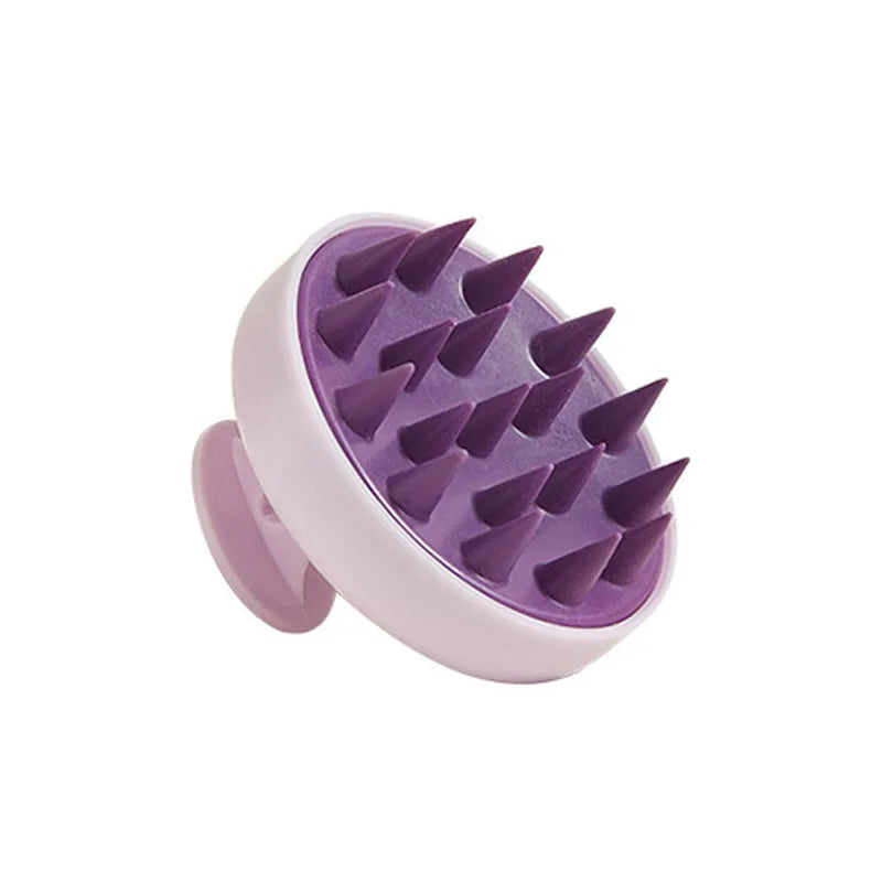 Brosse Massage Cuir Chevelu Silicone - Peigne Shampooing Douche Anti-Pelliculaire | Soin Capillaire Salon