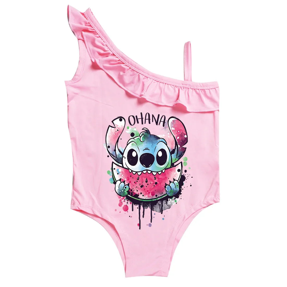 Maillot de Bain Fille Lilo & Stitch Une Pièce Rose - Princesse 3-10 ans