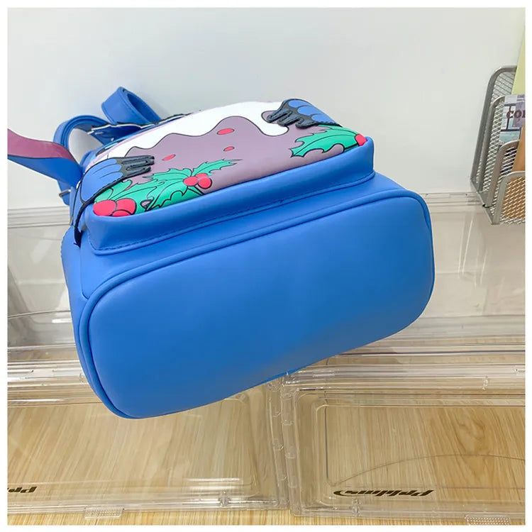 Sac à Dos Enfant Disney Marie & Stitch - Cartable PU Kawaii Fille Casual Outdoor Cadeau Épaules
