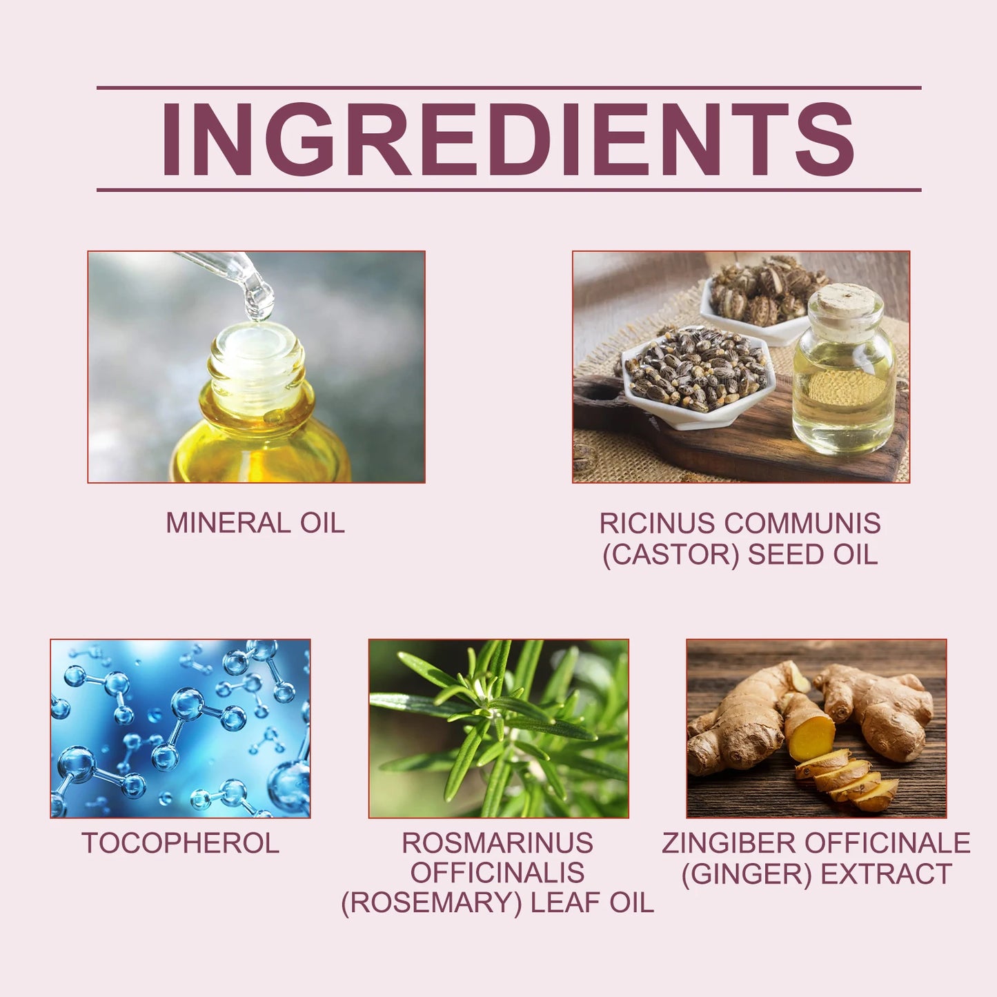 Huile Croissance Cheveux Romarin Ricin 100ml - Réparation Pointes Fourches Soin Nourrissant