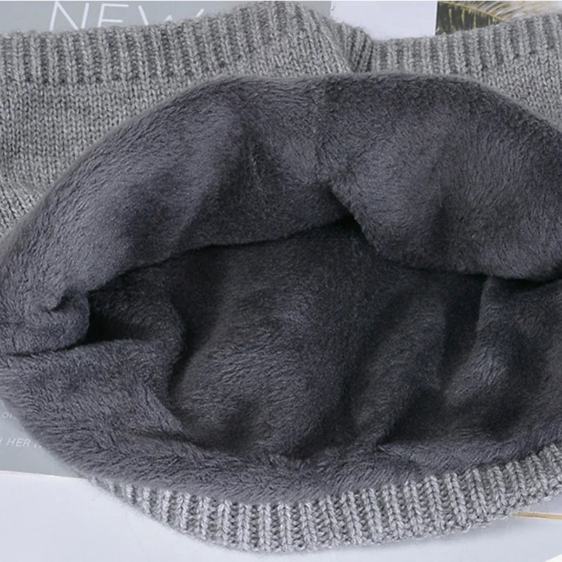 Ensemble 2 Bonnets Tricotés Enfant Doublure Polaire - Chapeau Écharpe Hiver 4-10 Ans