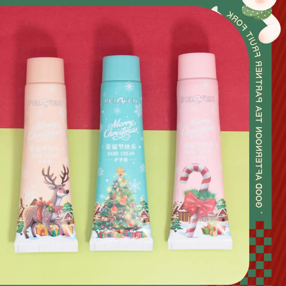 Coffret Crèmes Mains Noël - Hydratantes Rafraîchissantes Nourrissantes Soin Mains Festif