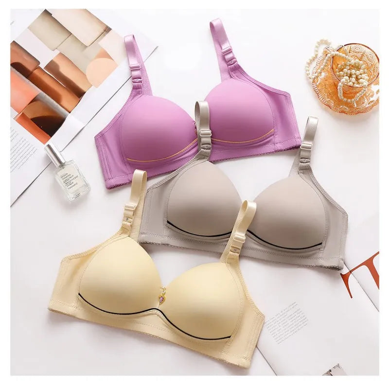 Soutien-Gorge Grande Taille Sans Armature Femme - Brassière Respirante Rassemblante | Bretelles Ajustables