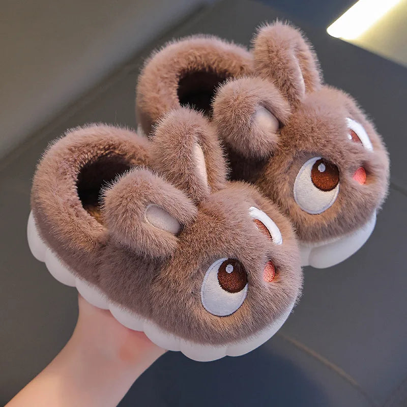 Chaussons Lapin Enfant Fourrés Hiver