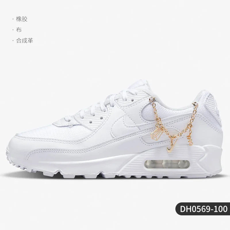 Nike Air Max 90 PRM Femme DH0569-100 - Sneakers Casual Authentiques Premium