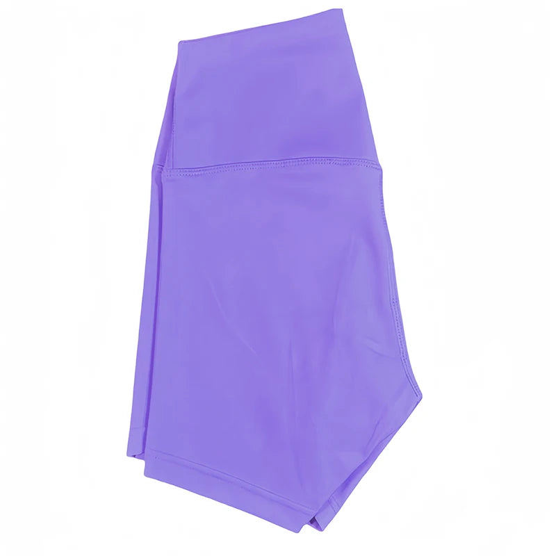 Short Yoga Femme Taille Haute - Short Sport Fitness Running Cyclisme - Séchage Rapide 3 Points