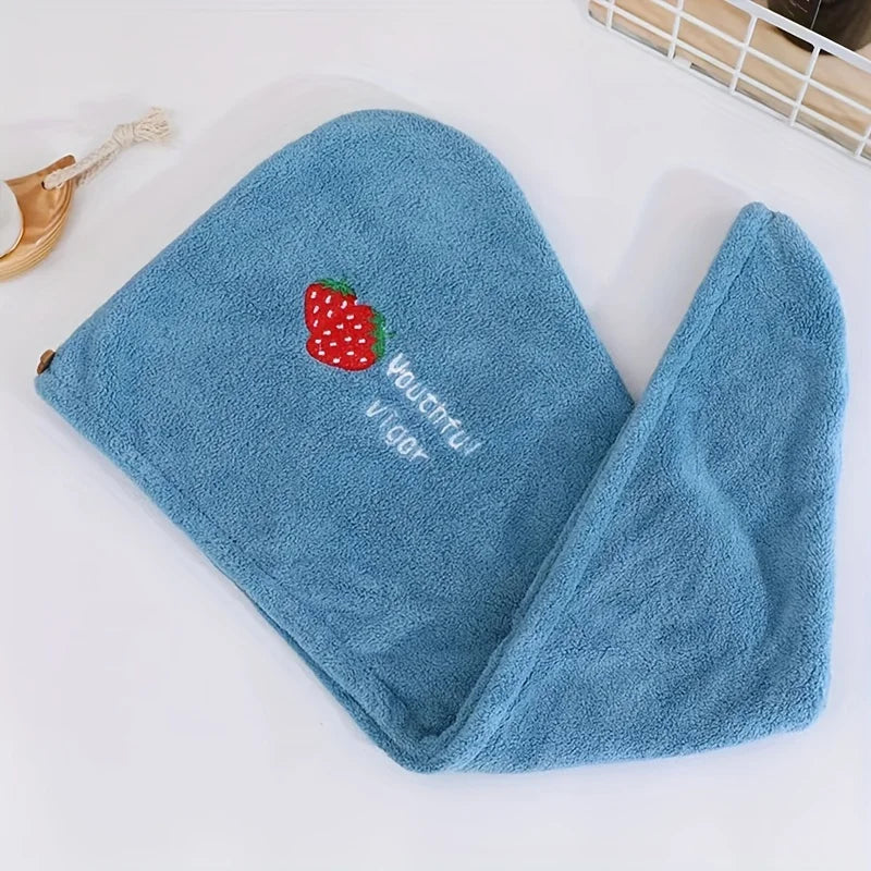 Serviette Cheveux Microfibre Turban Séchage Rapide - Bonnet Absorbant Femme Motif Géométrique Tissu Tricoté Enveloppant