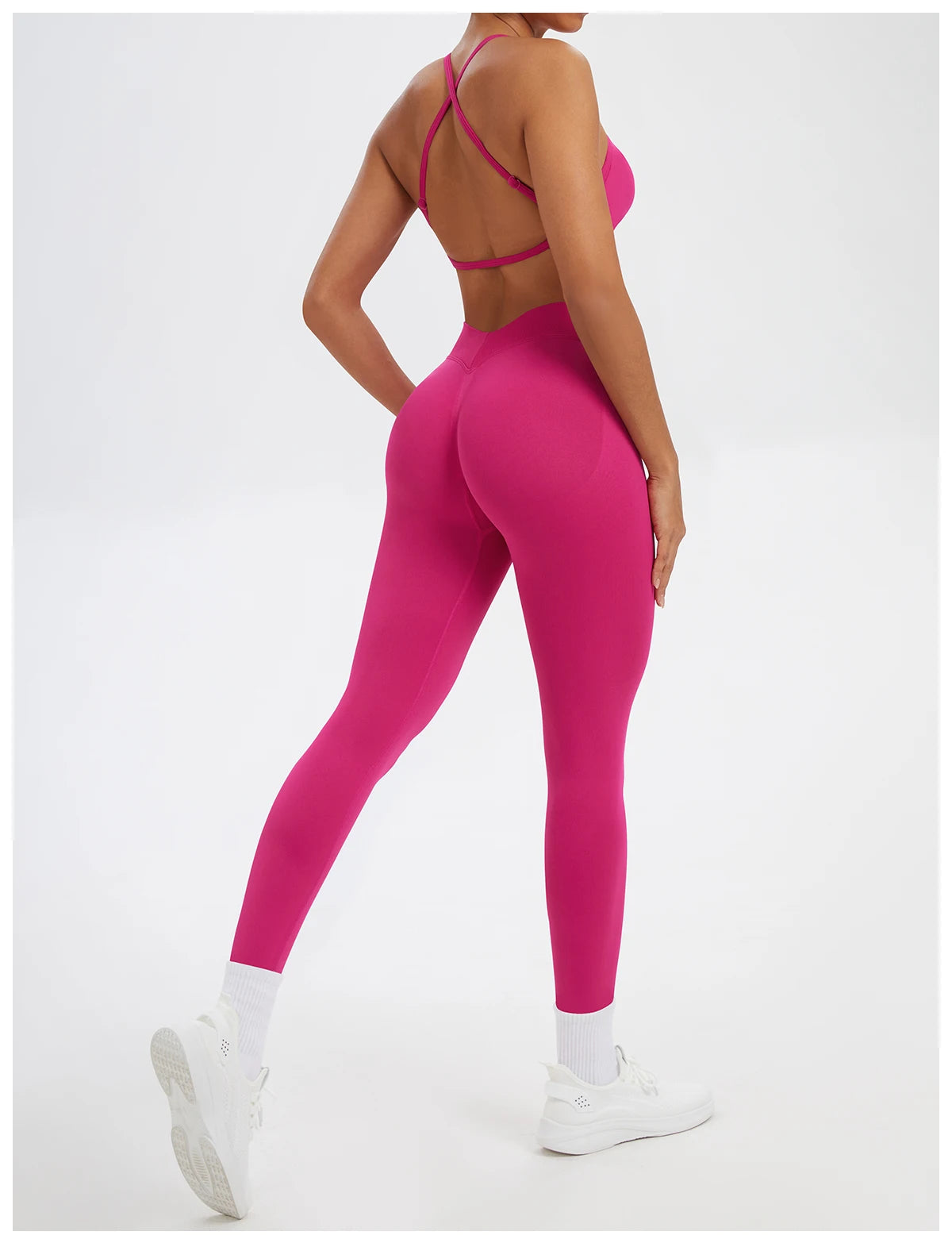 Ensemble Sport Femme 2 Pièces Sans Coutures – Top & Legging Yoga