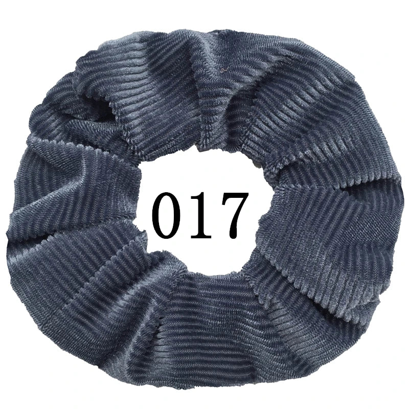 Lot 10/6/1pc Chouchous Cheveux Velours Femme - Élastiques Bandeau Couleur Unie Noir Accessoires Cheveux Doux