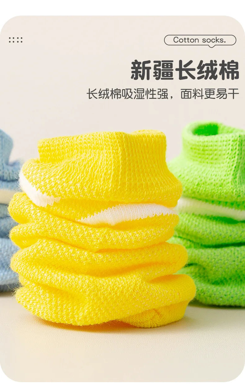 Lot Chaussettes Blanches Enfant - Socquettes Coton Mesh Respirantes Mi-Mollet Été Sport