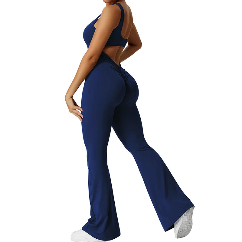Combinaison Yoga Dos Nu Col U - Vêtement Sport Femme