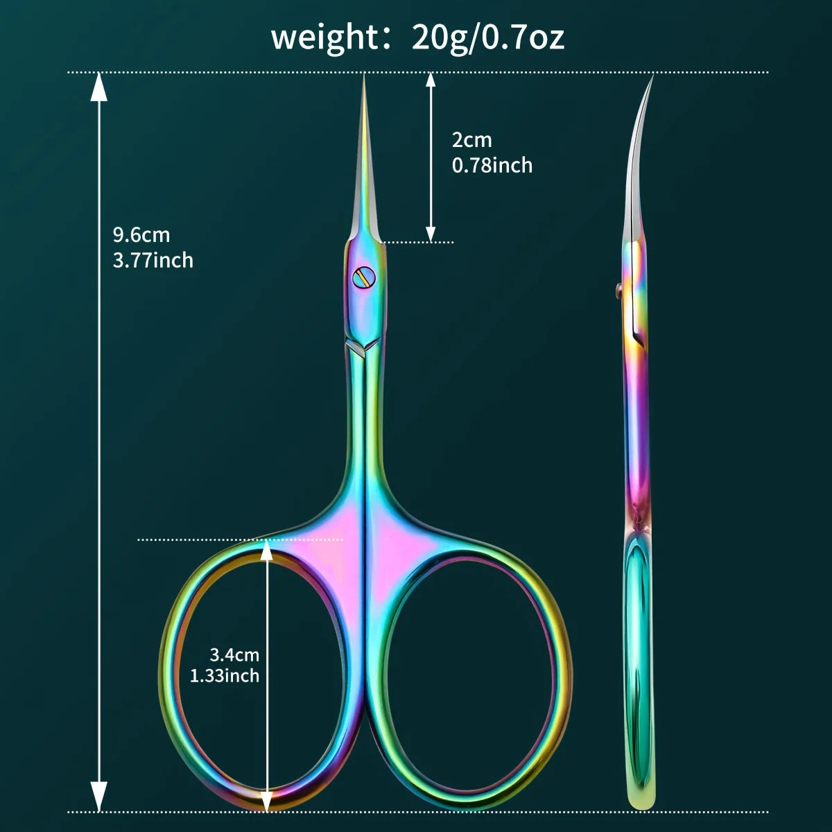 Ciseaux Cuticules Courbés Professionnels Homme Femme - Outil Soin Ongles Multifonction Manucure Pédicure Précision