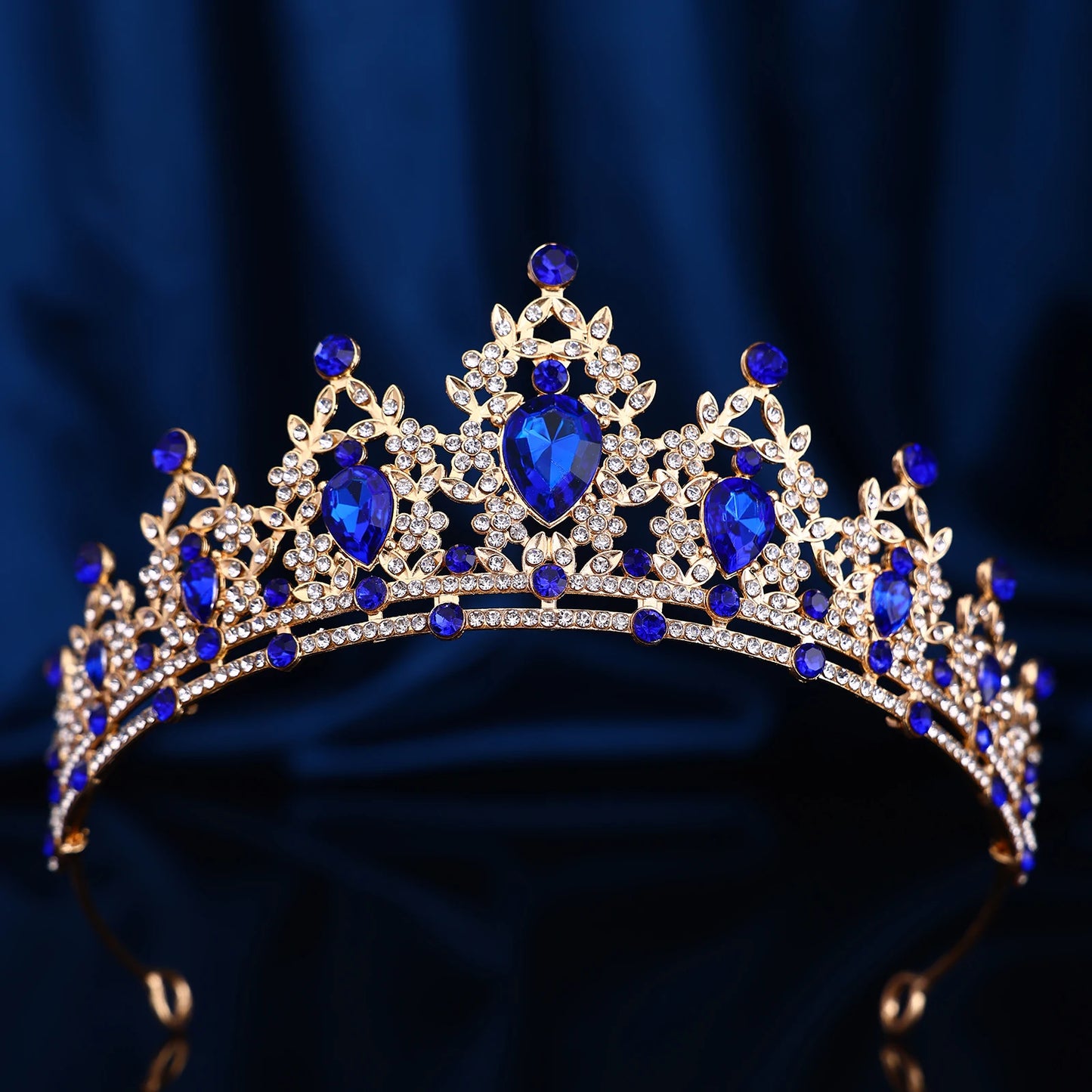 Couronne Baroque Strass Rétro Ajourée - Accessoire Fête Anniversaire Halloween Photo