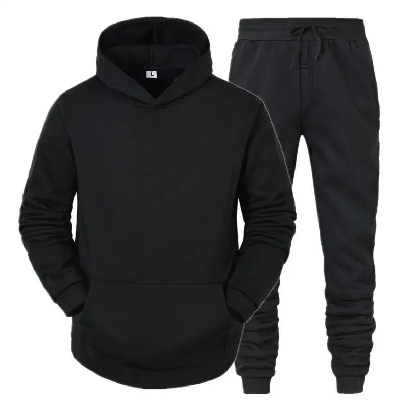 Ensemble Sportswear Homme - Hoodie + Pantalon Jogging Printemps Automne