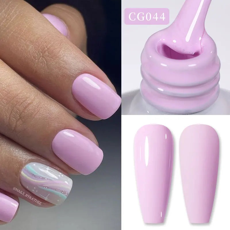 Vernis Gel BORN PRETTY Noir Jelly Nude 10ml - 74 Couleurs Translucide Semi-Permanent UV LED Nail Art DIY Maison