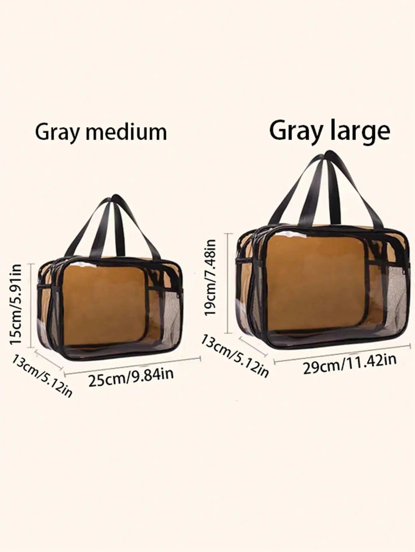 Trousse Maquillage Transparente Voyage - Sac Cosmétiques Portable Organisateur Beauté