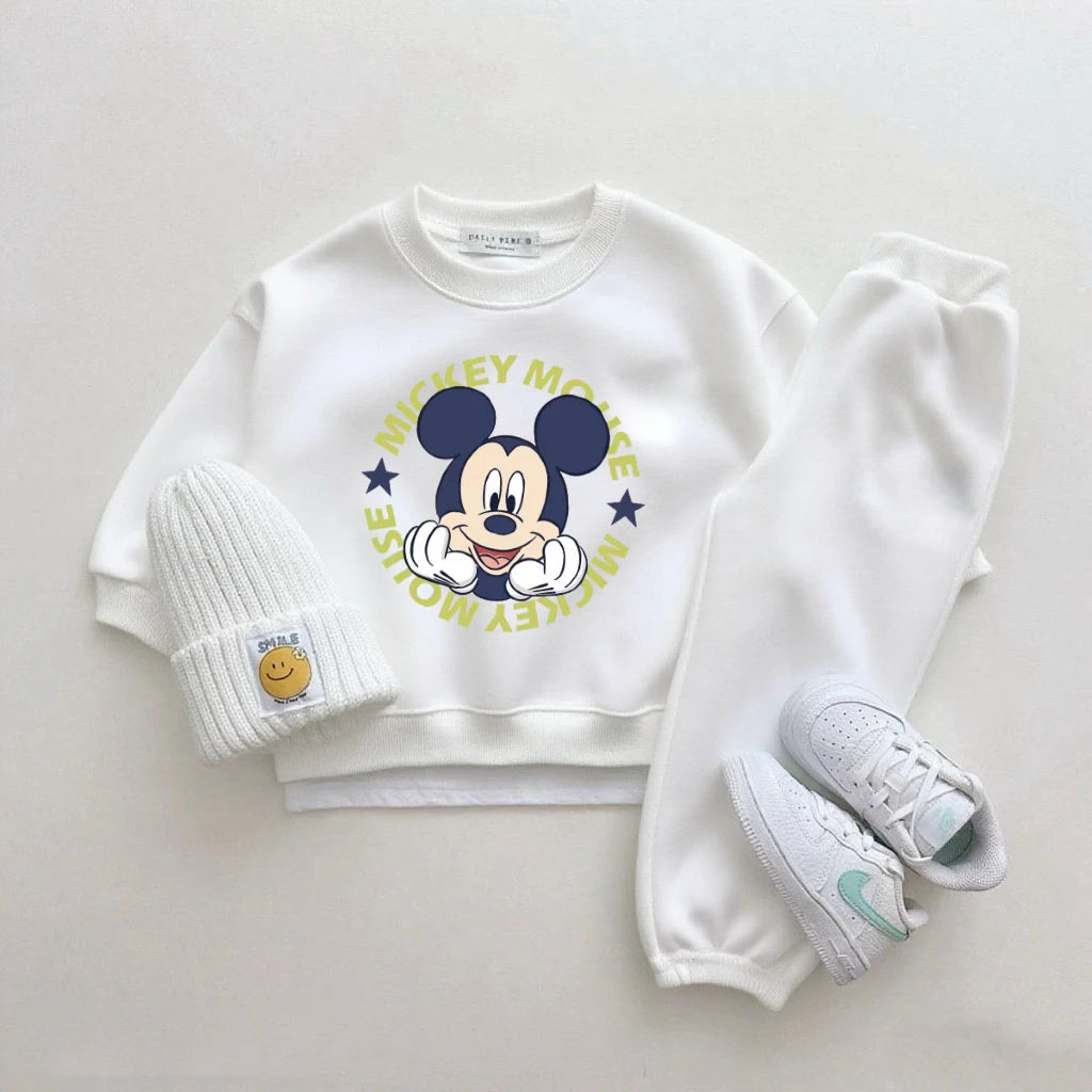 Ensemble Enfant Disney Cartoon - Sweat à Capuche & Pantalon 2 Pièces Garçon Fille