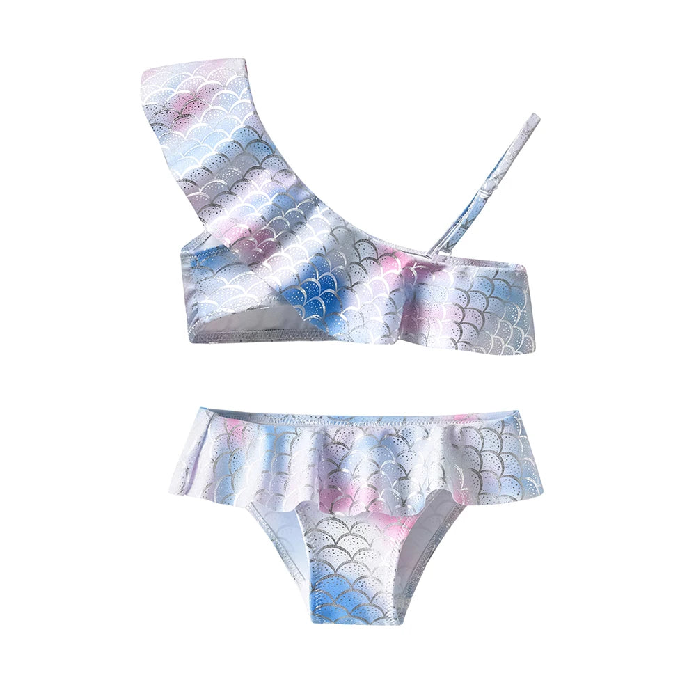 Bikini Fille 2 Pièces Drapeau Américain - Étoiles et Rayures Été