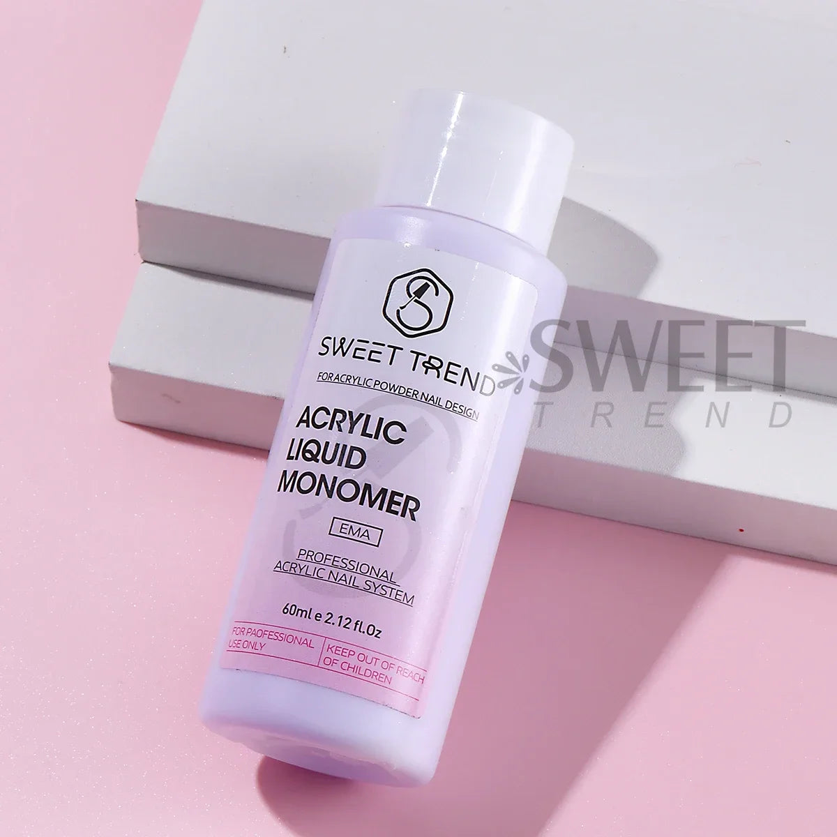 Liquide Monomère Acrylique 60ml Ongles - Hypoallergénique Faible Odeur Outil Extension Liquide Cristal Professionnel Salon Manucure