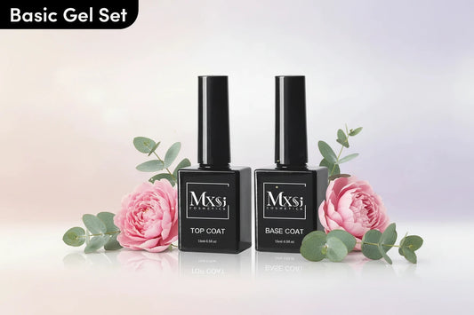 Top Coat Base Coat Gel 15ml - Sans Essuyage Vernis Semi-Permanent UV LED Salon Maison Finition Brillante