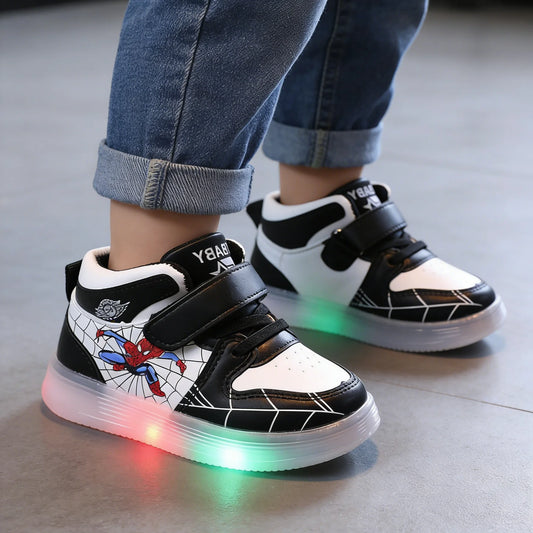 Baskets Spiderman Enfant LED Lumineuses