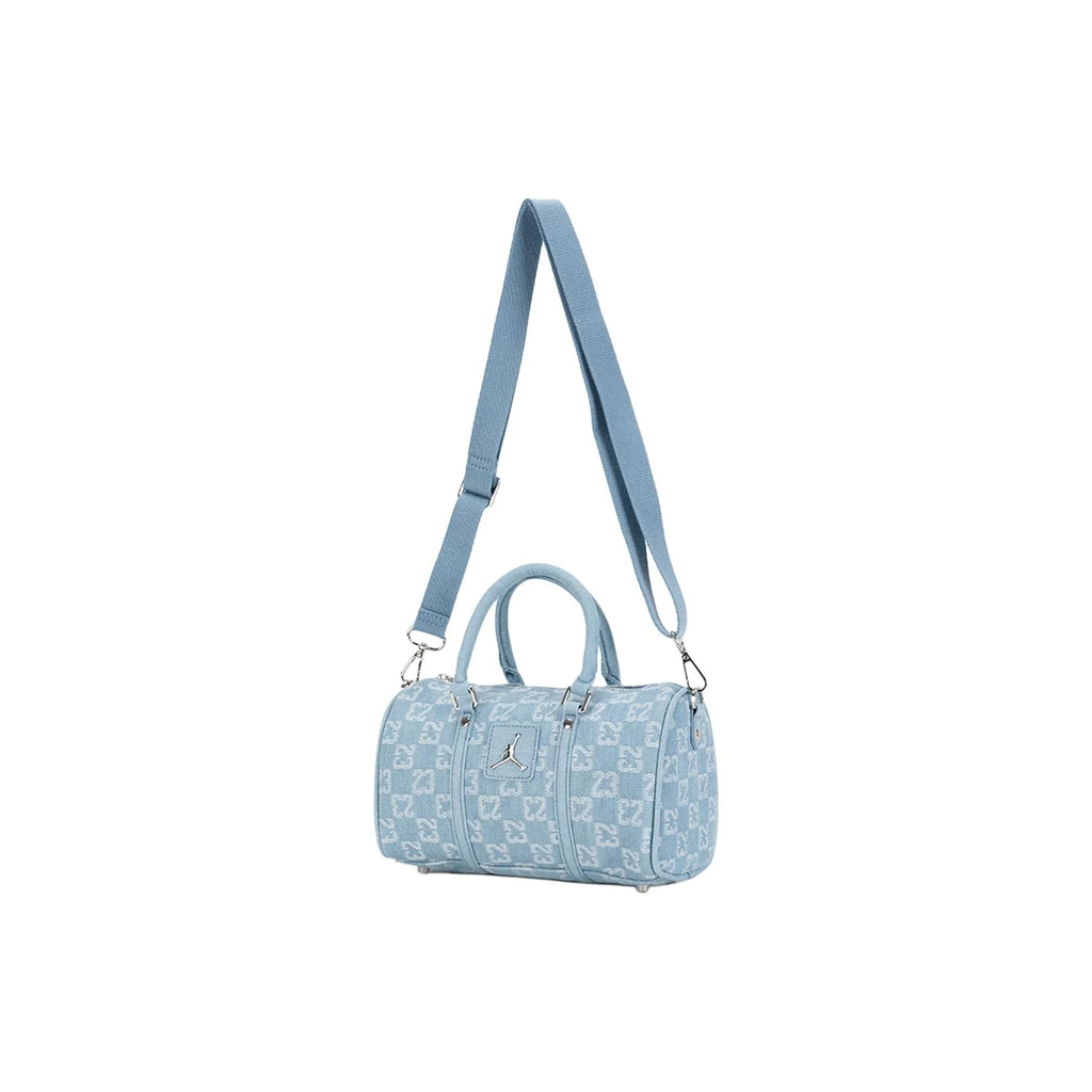 Jordan Polyester Bowling Bag, Crossbody Handbag Medium Unisex Denim Blue JD2623116AD-002