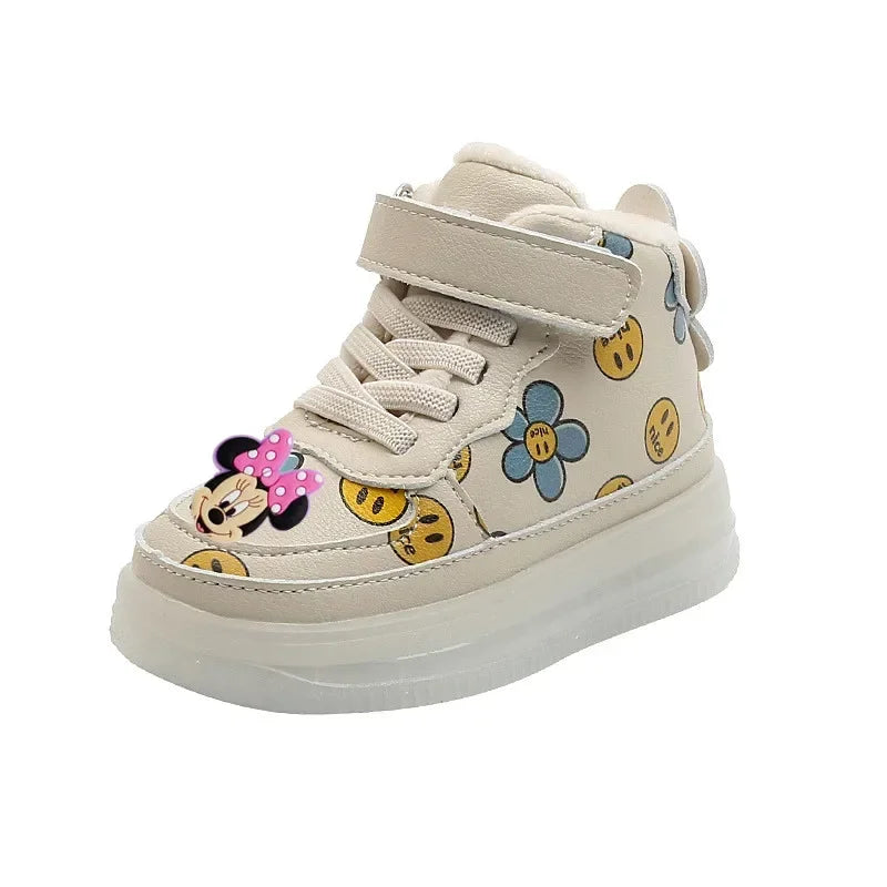 Baskets Mickey Mouse Lumineuses Enfant - Chaussures Sport LED Disney