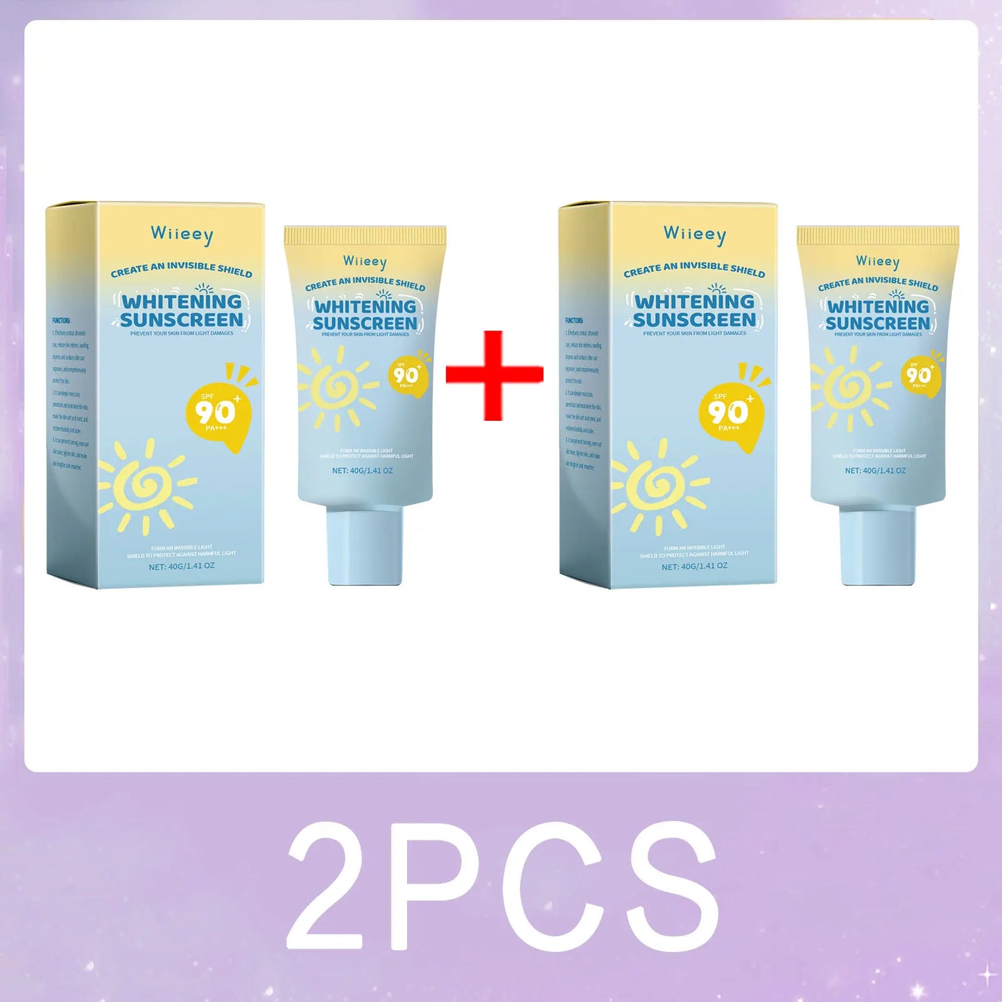 Crème Solaire Enfant SPF 50 - Lot de 2 Légère Hydratante Visage & Corpsu