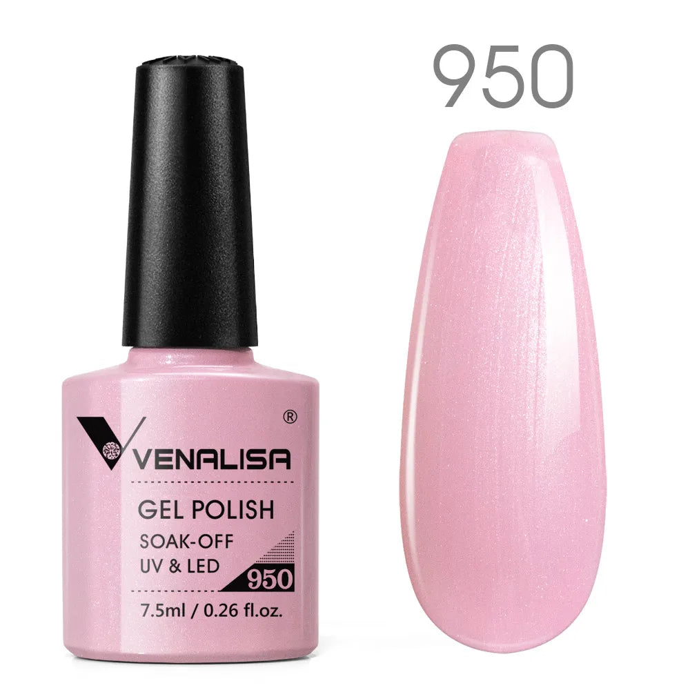 Vernis Gel Ongles Paillettes Réfléchissantes VENALISA - Néon Couverture Complète UV Manucure Nail Art