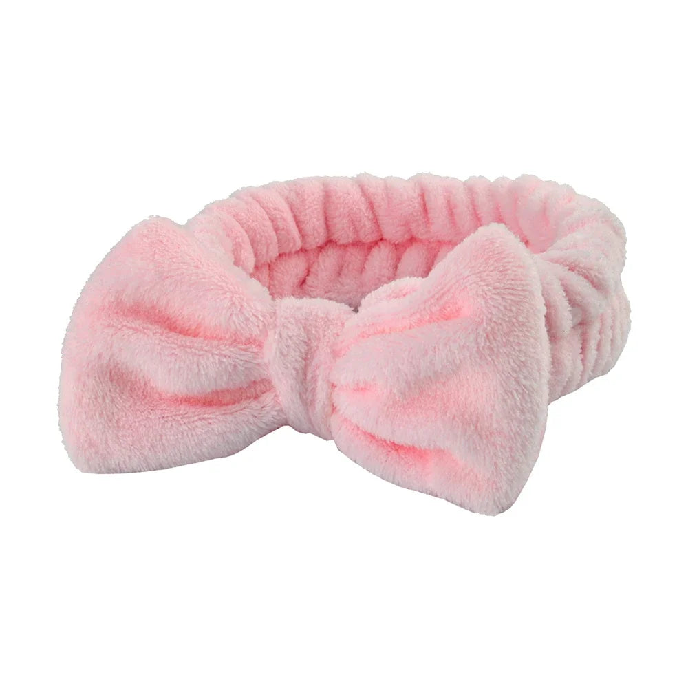Lot 3pcs Bandeau Spa Serre-Tête Bracelet Lavage Visage - Microfibre Maquillage Serviette Cheveux Absorbant Poignet