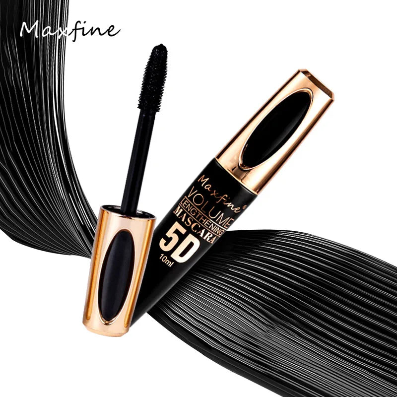 Mascara 5D Soie Regard Intense - Waterproof Volumateur Allongeant Noir Intense Longue Tenue Anti-Paquets