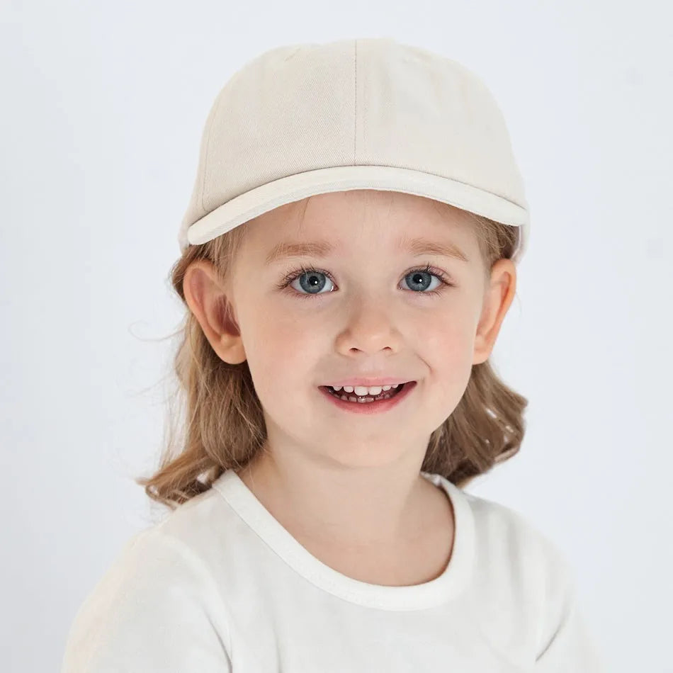 Casquette Baseball Enfant Profil Bas - Chapeau Soleil Coton Doux Garçon Fille