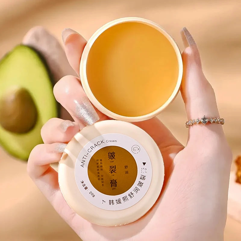 Crème Pieds Anti-Crevasses Hydratante - Traitement Talons Secs Fendillés Automne Hiver Élimine Peaux Mortes