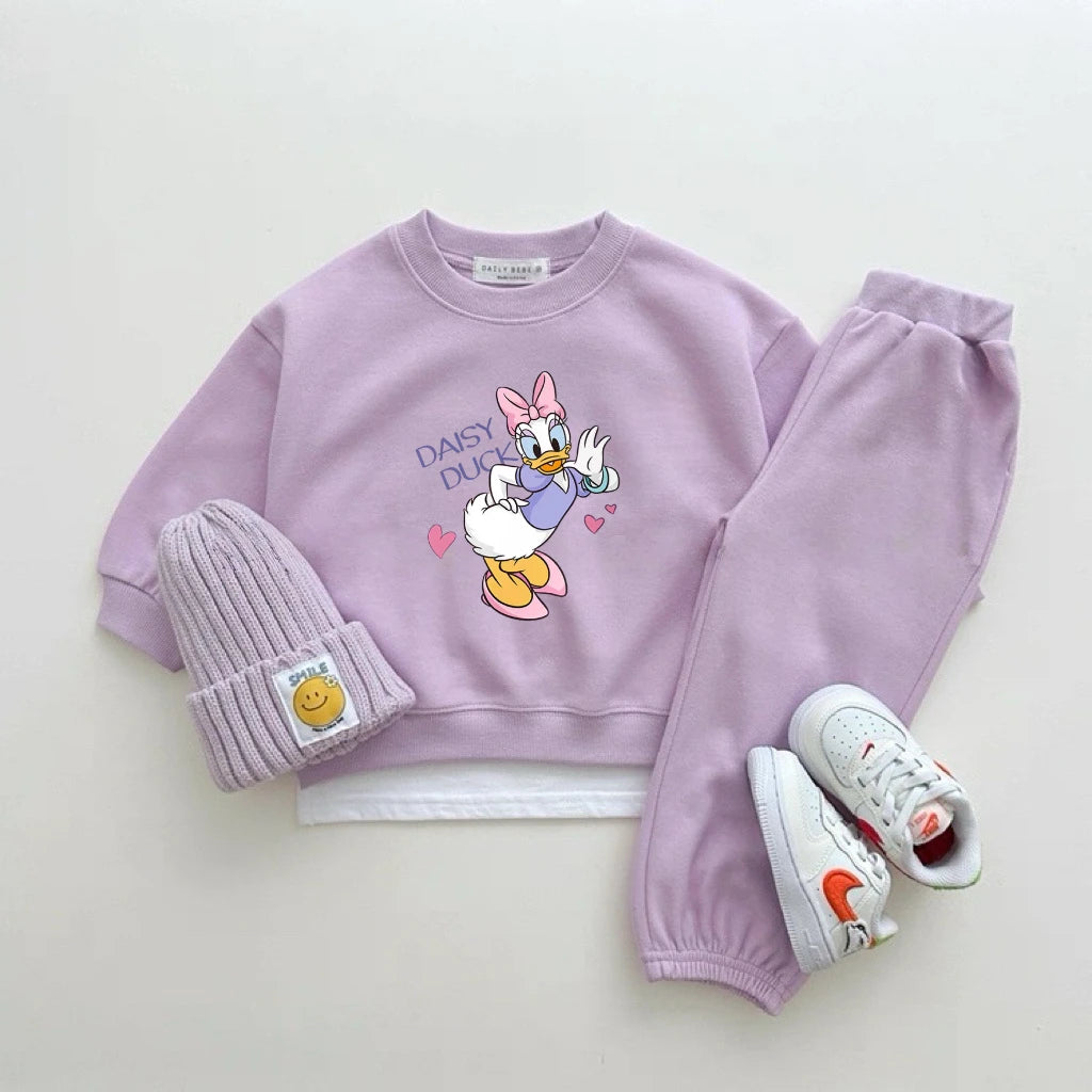 Ensemble Disney Fille 2 Pièces - Sweatshirt + Pantalon Automne Casual