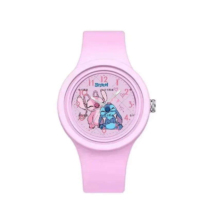 Montre Enfant Disney Stitch Silicone - Quartz Kawaii Lilo & Stitch Cadeau Anniversaire Jouet Garçon