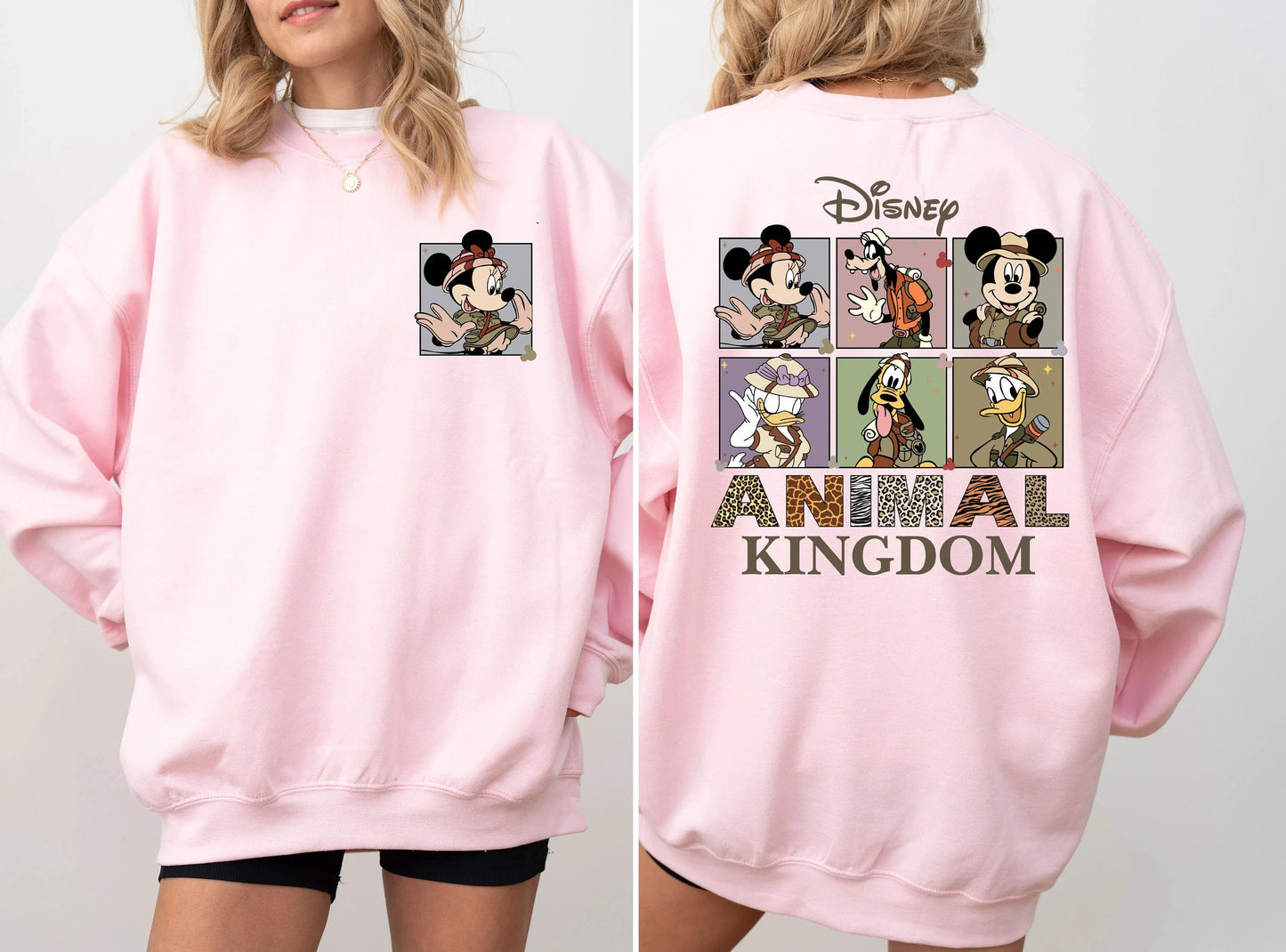 Sweatshirt Disney Animal Kingdom Mickey & Friends - Safari Mode Confortable Unisexe