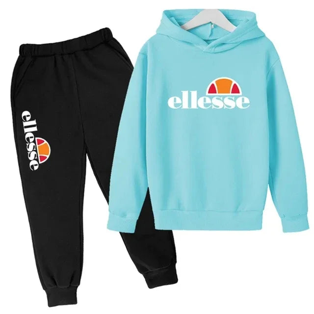 Ensemble Sport Enfant Sweat Capuche + Pantalon Casual