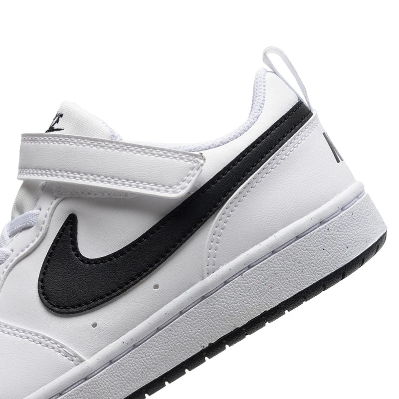 Baskets Enfant Nike Court Borough Low Recraft – Cuir, Velcro, Basse, Casual
