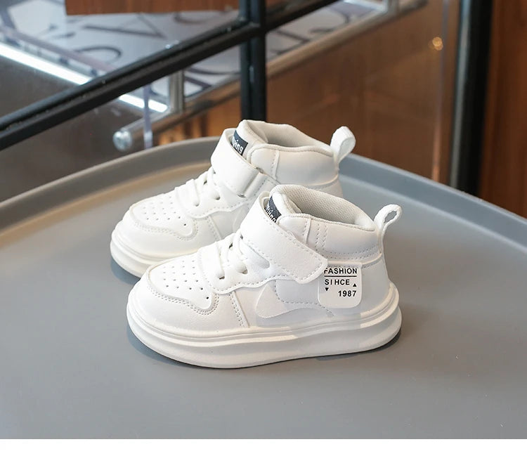 Chaussures Basketball Enfant Mi-Montantes - Baskets Sport Respirantes Semelle Souple