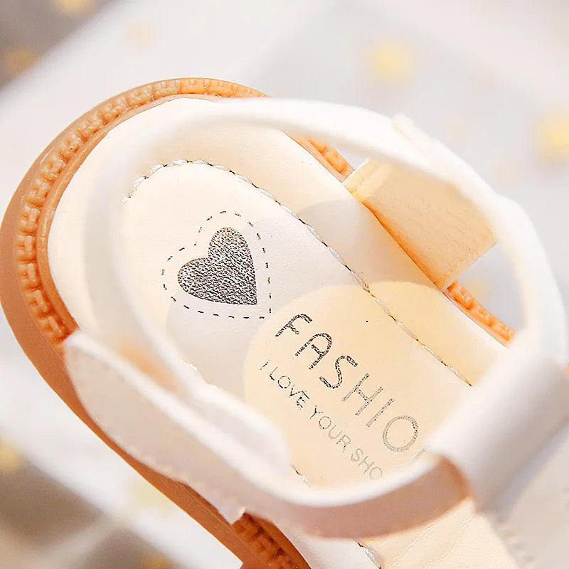 Sandales Fille Été Papillon - Chaussures Princesse Semelle Souple Bout Ouvert Mode Polyvalente