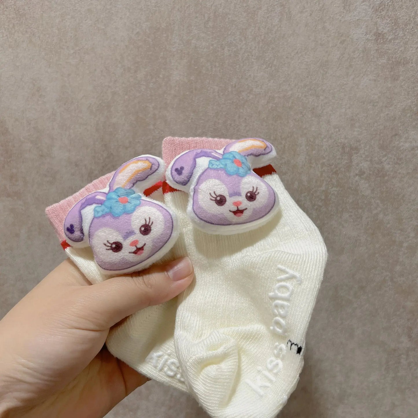 Chaussettes Peluche Mickey Mouse Disney - Socquettes Coton Chaudes Poupée 3D Enfant Cadeau