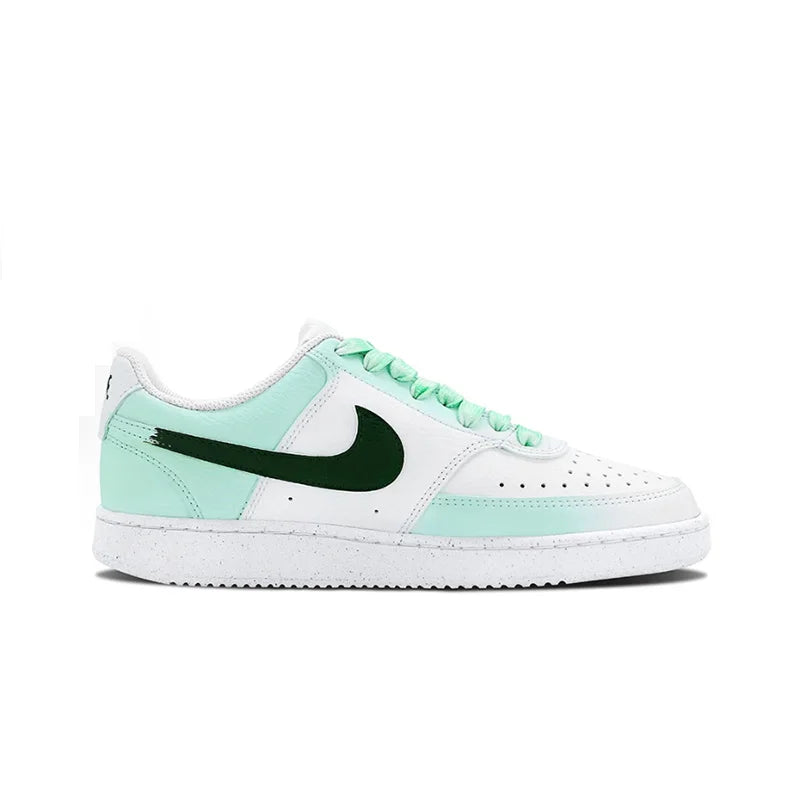 Sneakers Nike Court Vision 1 Custom « Mint Gorgeous » – Artisanal Antidérapant Homme