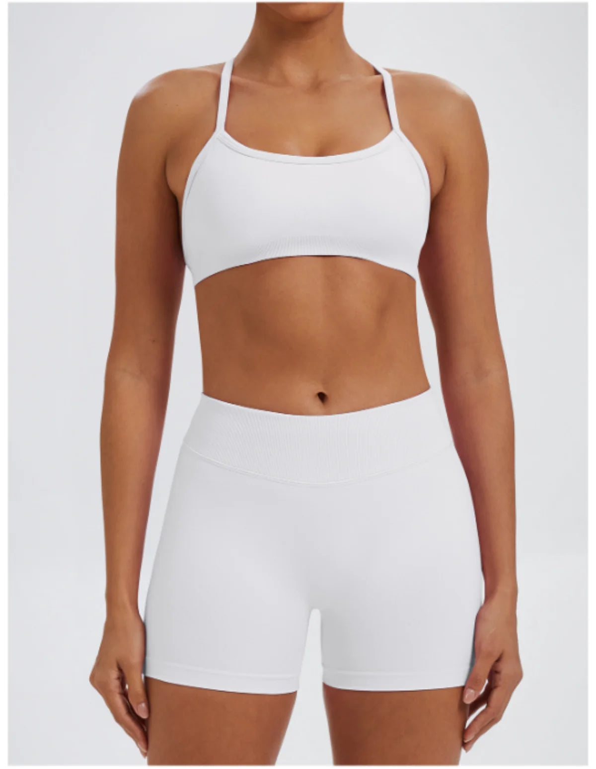 Ensemble Sport Femme 2 Pièces Sans Coutures – Top & Legging Yoga
